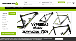 Desktop Screenshot of eshop.merida.sk